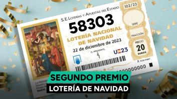 58.303, segundo premio de la Lotería de Navidad 2023