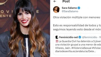 Sara Sálamo se lleva todos los aplausos por cómo ha reaccionado a la respuesta que ha recibido a este tuit