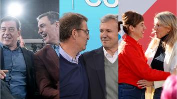 Los líderes nacionales arropan a sus candidatos en el primer fin de semana de campaña electoral en Galicia