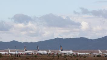El aeropuerto fantasma español recibe 6 aviones de pasajeros del modelo más grande del mundo
