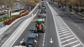 Finaliza la caravana de tractores y manifestantes en Madrid con un mensaje claro: "Seguiremos la presión y en la calle"