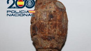 La Policía Nacional encuentra una granada de mano en un cargamento de patatas de Francia