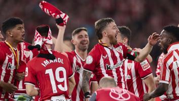 La Ertzaintza abre expediente a cuatro futbolistas del Athletic por la fiesta por las calles de Bilbao