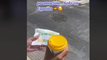 Un venezolano llega a España y alucina con la promoción que le hacen en una cadena de comida rápida
