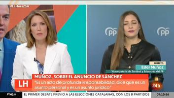 Silvia Inxtaurrondo para los pies al PP por las acusaciones a la familia de Pedro Sánchez