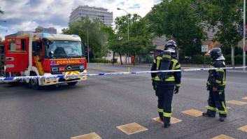 Cortan la fuga de gas que ha obligado a cerrar en Madrid la Castellana a vehículos y peatones