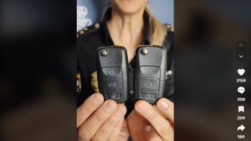 La Policía Nacional emite un aviso sobre algunas llaves de coches como estas