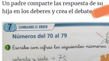 La lógica respuesta de un niño a este ejercicio de clase es de sobresaliente: mejor que muchos adultos