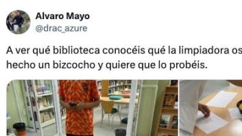 El gestazo que tuvo la limpiadora de su biblioteca con ellos está conquistando el corazón de la gente