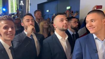 Una imagen vale más que mil palabras: la reacción a los resultados en la sede de Agrupación Nacional
