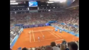 Leonor graba en el partido de Nadal y Alcaraz y lo que aparece en el vídeo es pura maravilla