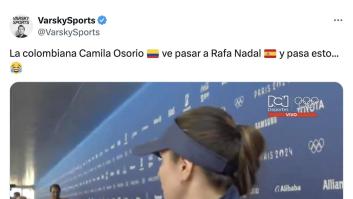 La tenista Camila Osorio ve pasar a Rafa Nadal y lo que hace es directamente de medalla de oro