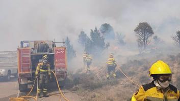 Confinada la localidad de Corbalán (Teruel) por un incendio forestal que ya quemado 240 hectáreas