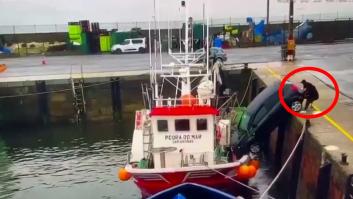 Olvida poner el freno en un puerto de Galicia y el plan para evitar que caiga al mar hace aguas