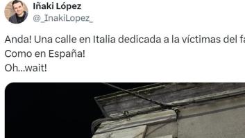 Iñaki López logra uno de los tuits más vistos al enseñar lo que se ha encontrado en Italia