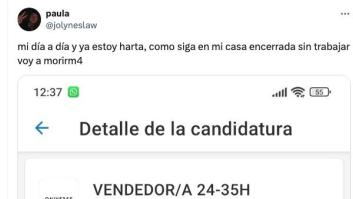 Se apunta a una oferta de trabajo y lo que le pasa representa a miles de jóvenes: la triste realidad