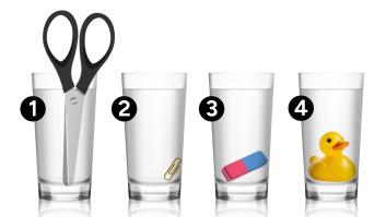 ¿Cuál de estos vasos contiene más agua? Pon a prueba tu coeficiente intelectual