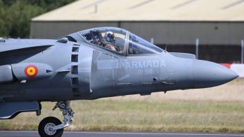 Plantón inesperado de los cazas Harrier en una de las grandes fiestas de Cádiz