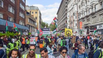 Varias protestas recorren las calles de Madrid y del resto del mundo para exigir el fin del conflicto en Gaza