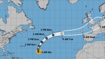 La AEMET advierte de la fecha en la que los restos del huracán Kirk golpearán en España