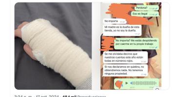 Se lesiona en el trabajo y no se puede creer el whatsapp que le manda la hija de la dueña después