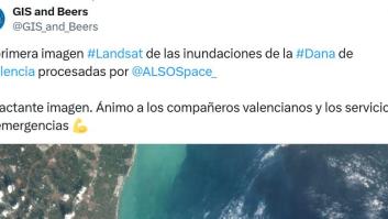 Publican la primera foto espacial de cómo ha quedado Valencia: da miedo