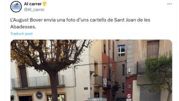 Los carteles que han puesto en unas obras en Girona son canela en rama: idea de un genio