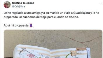 Arrasa con la guía que le ha regalado a una amiga suya y su marido de Guadalajara