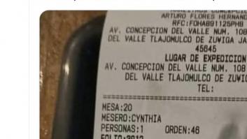 Pide la cuenta y le llega el ticket con una anotación a boli que mete miedo al pánico