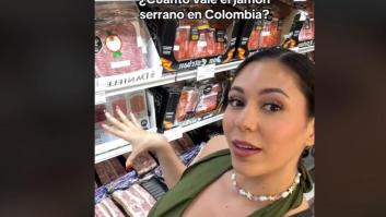 Entra en un supermercado de Colombia y enseña cómo es el jamón serrano: el precio se comenta mucho