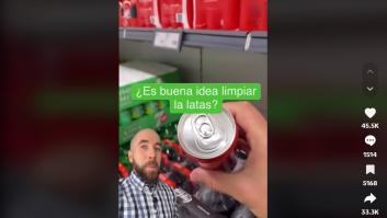 Prueba lo que pasa si limpias el borde de la lata antes de beber y el resultado se comparte miles de veces