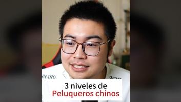 Explica lo que te puedes encontrar en una peluquería china: habla de "niveles"