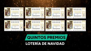 Quintos premios de la Lotería de Navidad 2024