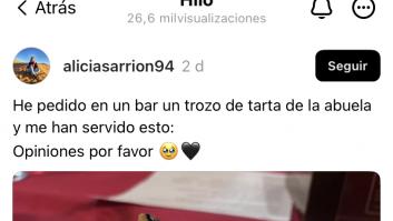 Pide en un bar una 'tarta de la abuela' y lo que le traen deja a todos con las manos en la cabeza