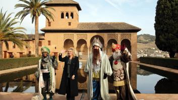 Los Reyes Magos visitan por primera vez la Alhambra, una sorpresa monumental