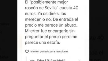 Cree que lo que le han cobrado por un roscón es una estafa y la pastelería da la campanada con su respuesta