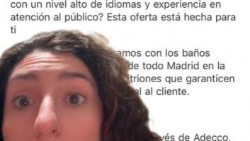 Le llega esta oferta de trabajo en Madrid y alucina con las condiciones laborales que ofrecen: su respuesta es apoteósica