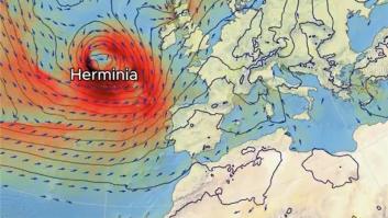 La potencia de Herminia provoca un comunicado urgente de la AEMET con aviso rojo en estas zonas por 'peligro extremo'