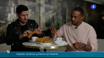 El nuevo Capitán América prueba los churros en Madrid: no ha hecho falta palabras, su cara lo ha dicho todo