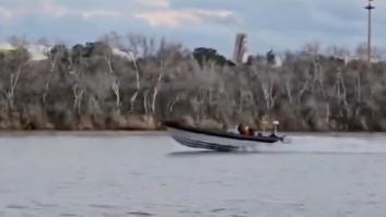 Las narcolanchas remontan el Guadalquivir y ya se ven hasta en La Cartuja de Sevilla