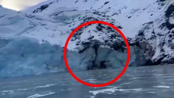 Un trozo de glaciar se desprende y deja rodeados a dos patinadores en un lago congelado: las labores de rescate dan la vuelta al mundo