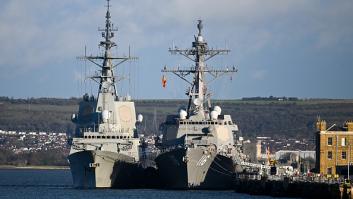 La fragata estrella española saca los colores a un submarino ruso