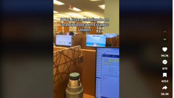 Va a una biblioteca de EEUU y se fija en lo que está haciendo allí otra persona: dice mucho e impacta más
