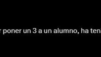 Cuenta lo que le dijeron a un profesor por ponerle un 3 a un alumno: queda mucho por cambiar