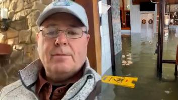 Para proteger su negocio de las inundaciones, el propietario decide que lo mejor es inundar el restaurante él mismo