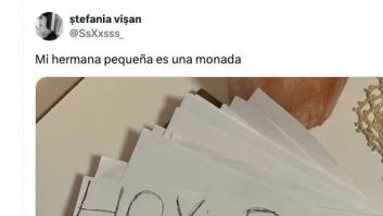 Se pasa el juego con el mensaje que le ha dejado en un folio su hermana pequeña: maravilloso