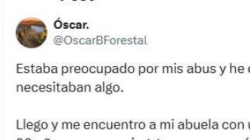 Va preocupado a casa de sus abuelos durante el apagón y la sorpresa que se lleva es maravillosa