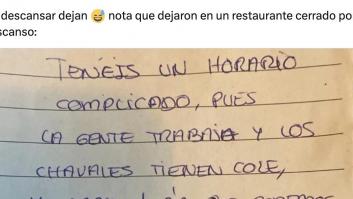 Tiene cerrado por descanso el restaurante dejan por debajo de la puerta la nota más desconsiderada que se ha visto