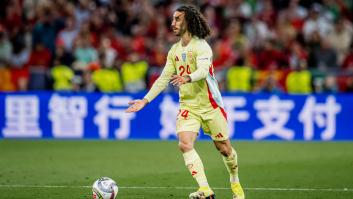 Juan Carlos Rivero reacciona así a lo que ocurre continuamente cada vez que Cucurella toca el balón