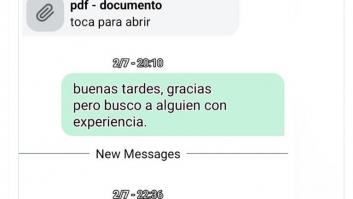 Manda el currículum a un bar, no le quieren por poca experiencia y la respuesta que les da es abrasadora